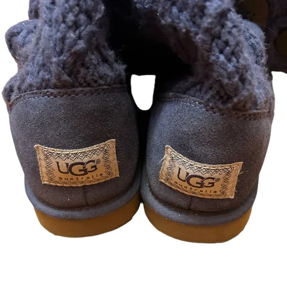 UGG Lattice Cardy Boots Navy Blue Size 10 Women’s - Picture 3 of 10